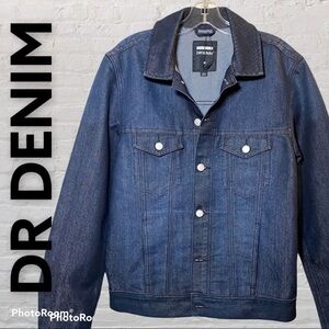 Dr. DENIM Dwight Button Up Jacket in Night Wash,‎ Size Medium